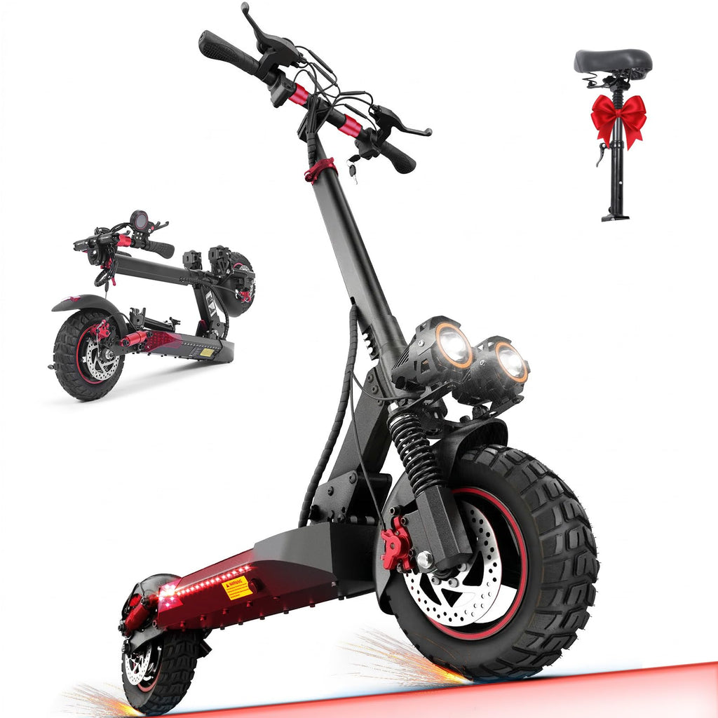 Electric Scooter with Seat, 1200W Motor, 28 MPH Top Speed O45557