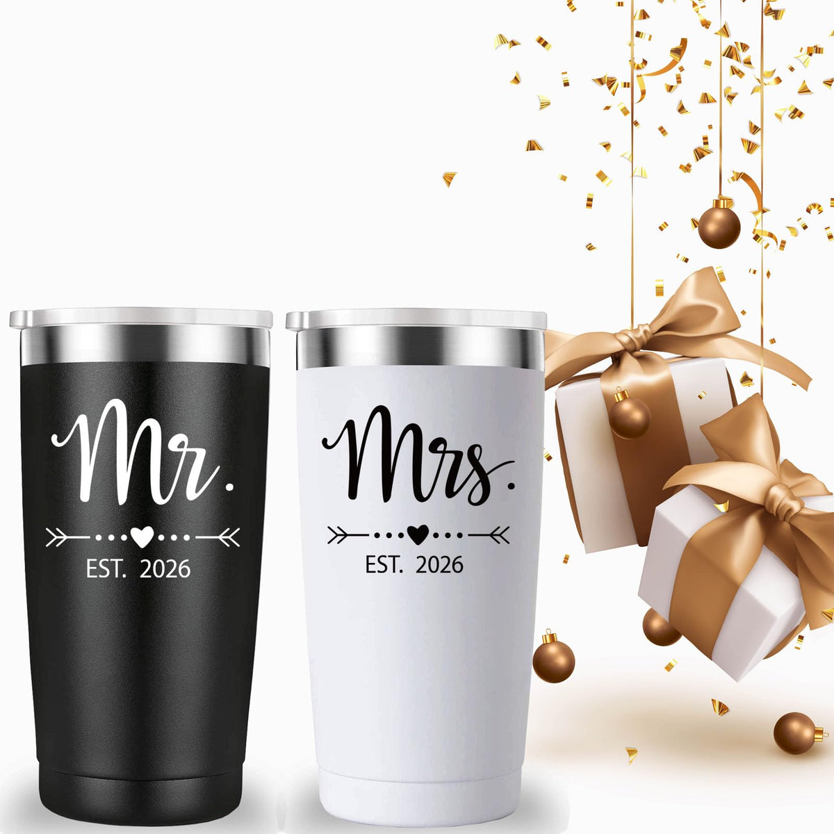 20 oz Black & White Tumbler I189077
