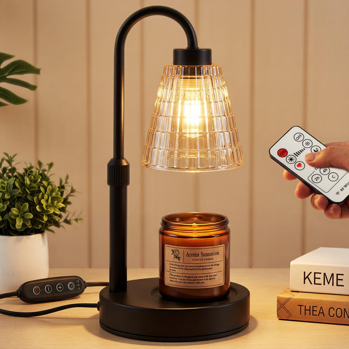 Candle Warmer Lamp with Timer Dimmer W316420