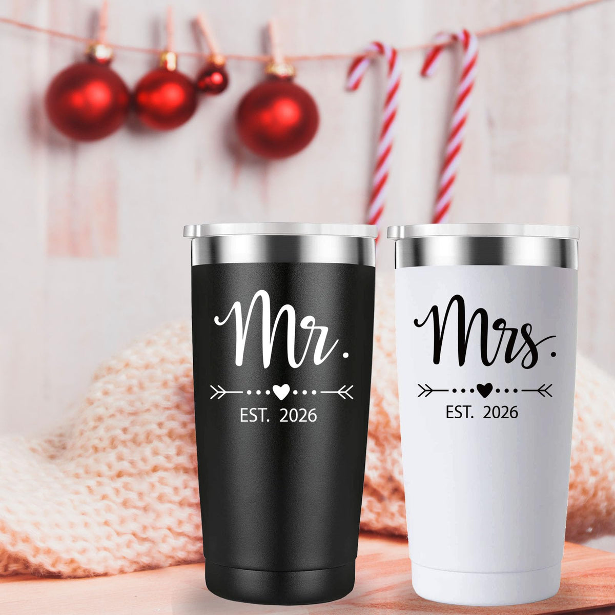 20 oz Black & White Tumbler I189077
