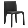 Black Faux Leather Dining Chair P764