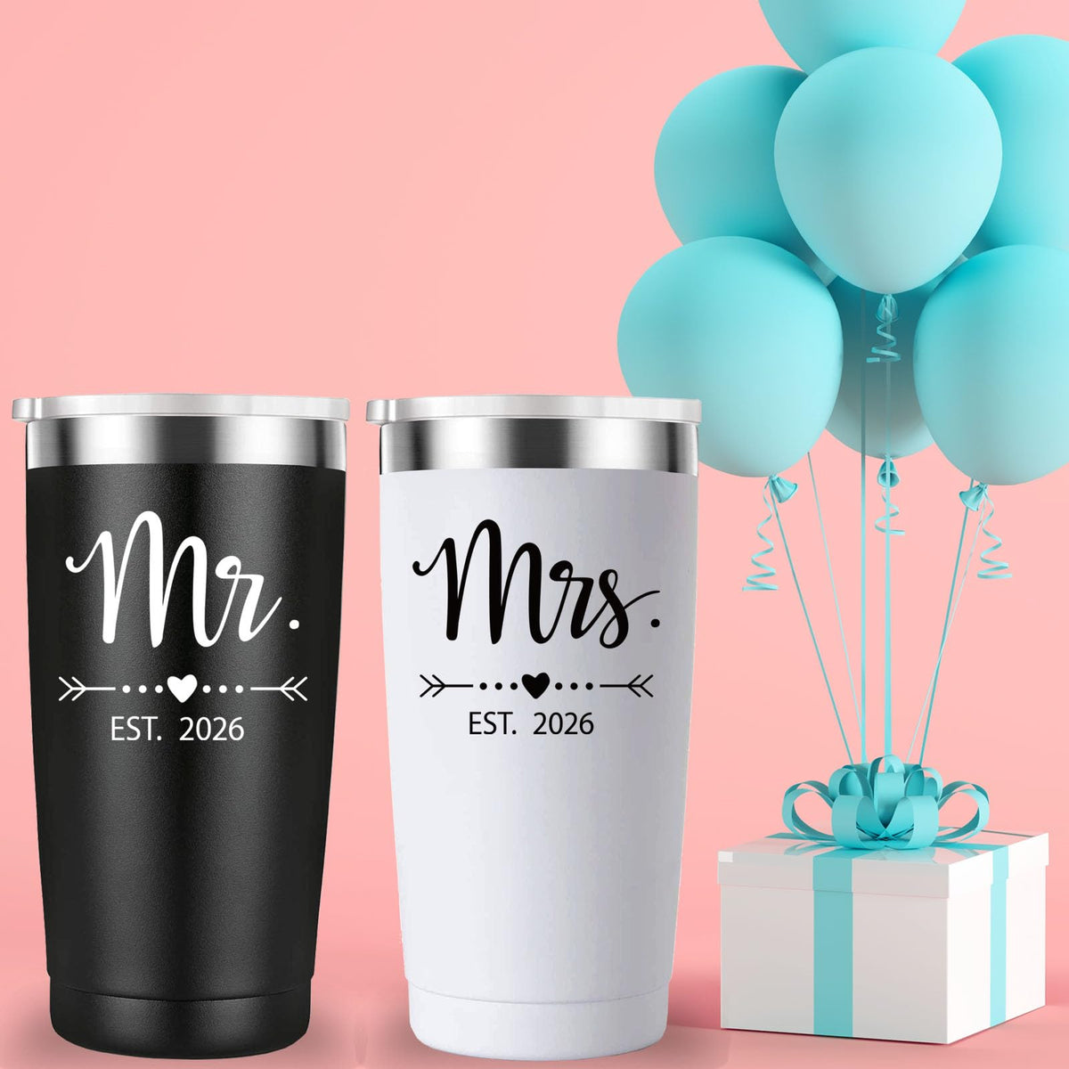 20 oz Black & White Tumbler I189077