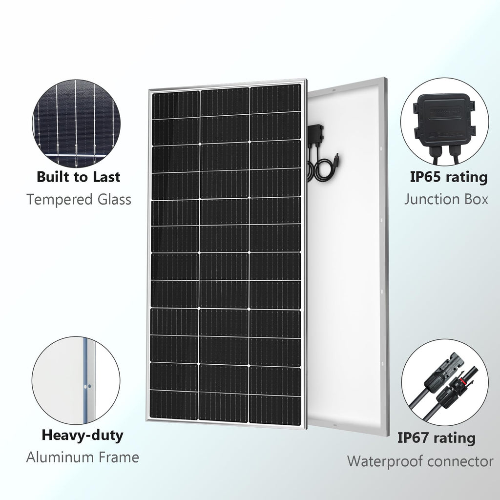 120 Watt 12Volt Solar Panel Starter Kit V614