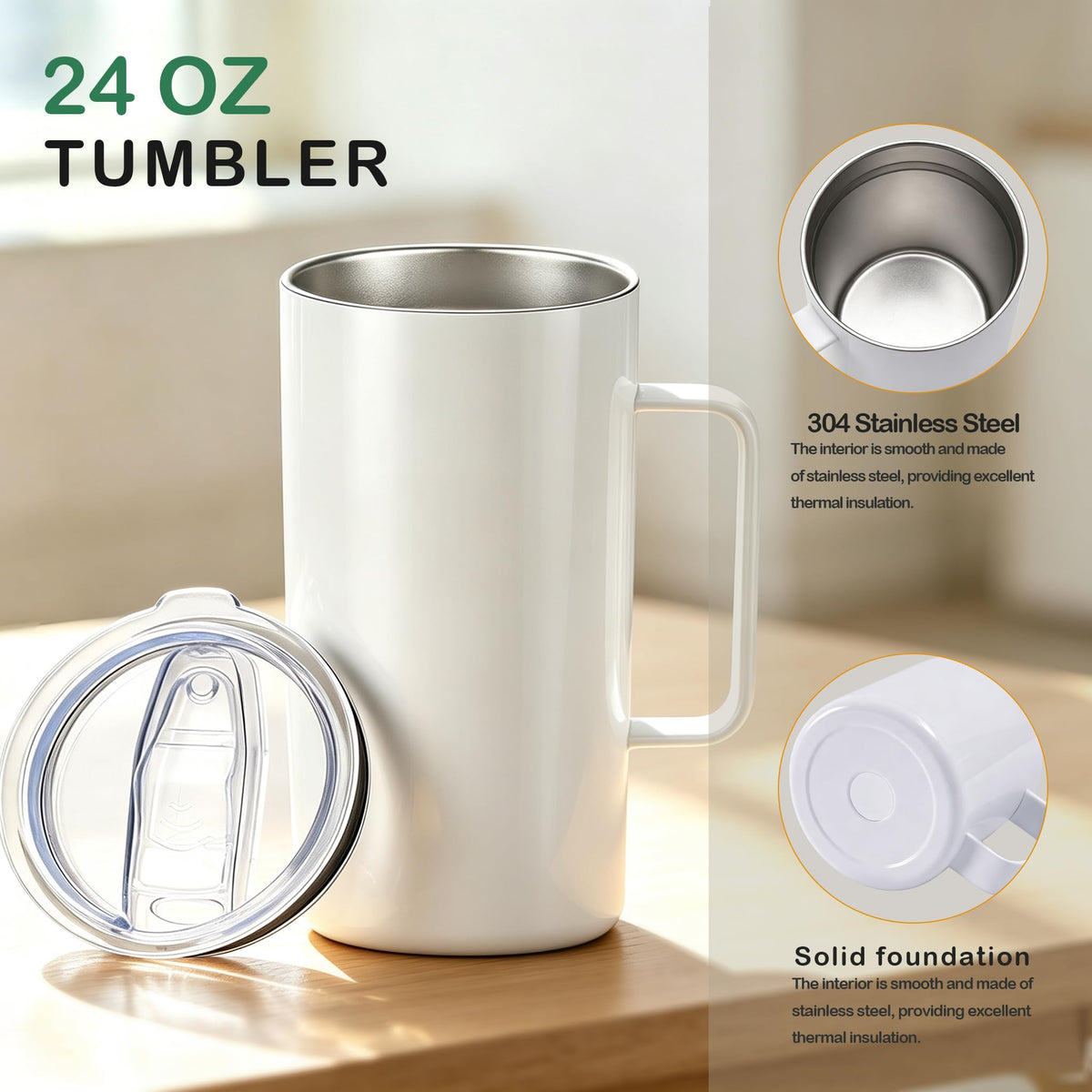 6 Pack 24 oz Sublimation Tumblers D2706