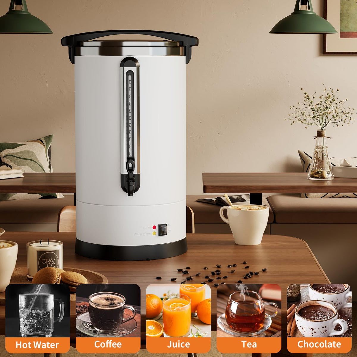 18L Stainless Steel Insulated Electric Coffee Urn M999