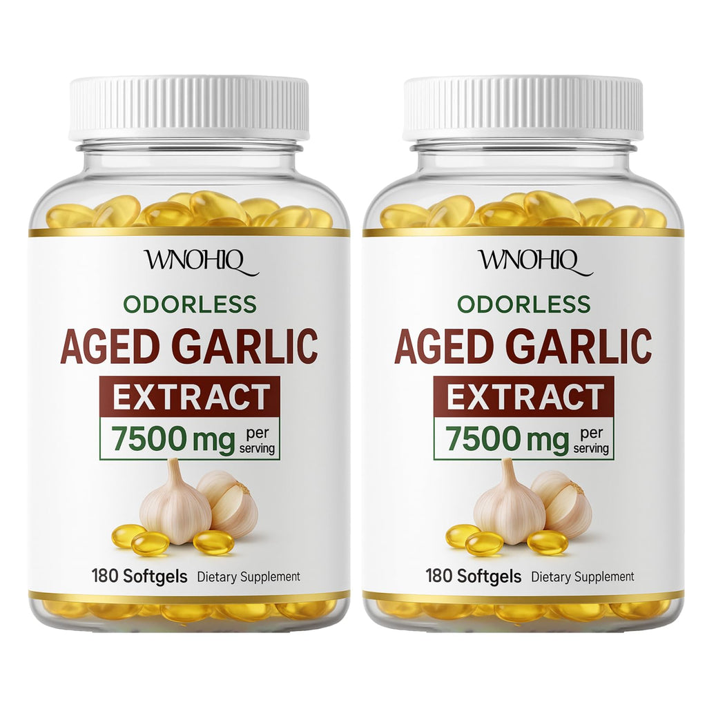 Aged Garlic Extract 360 Softgels Organic Non-GMO Gluten-Free E160383