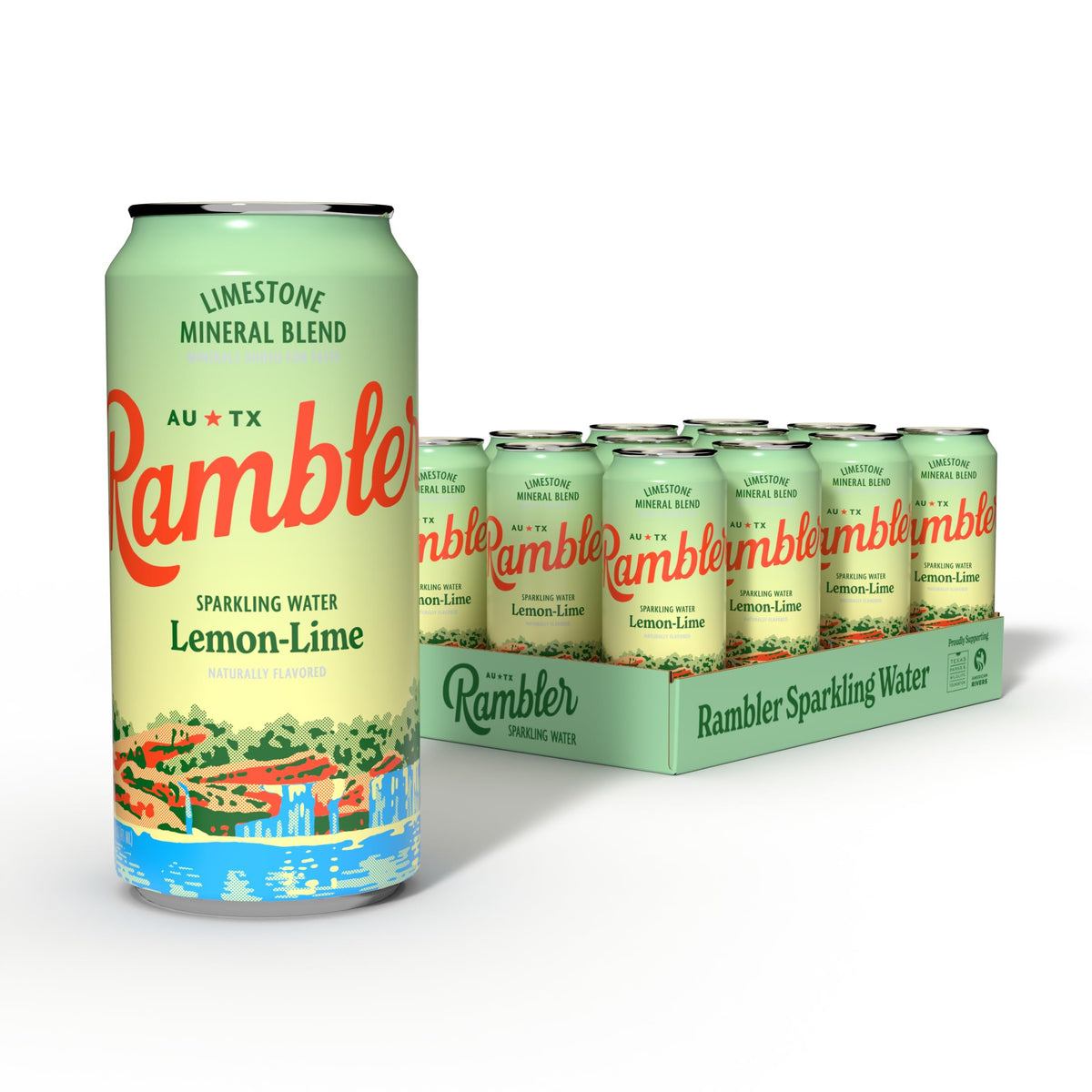 Lemon-Lime Sparkling Water 16 Ounce (Pack of 12) S330285