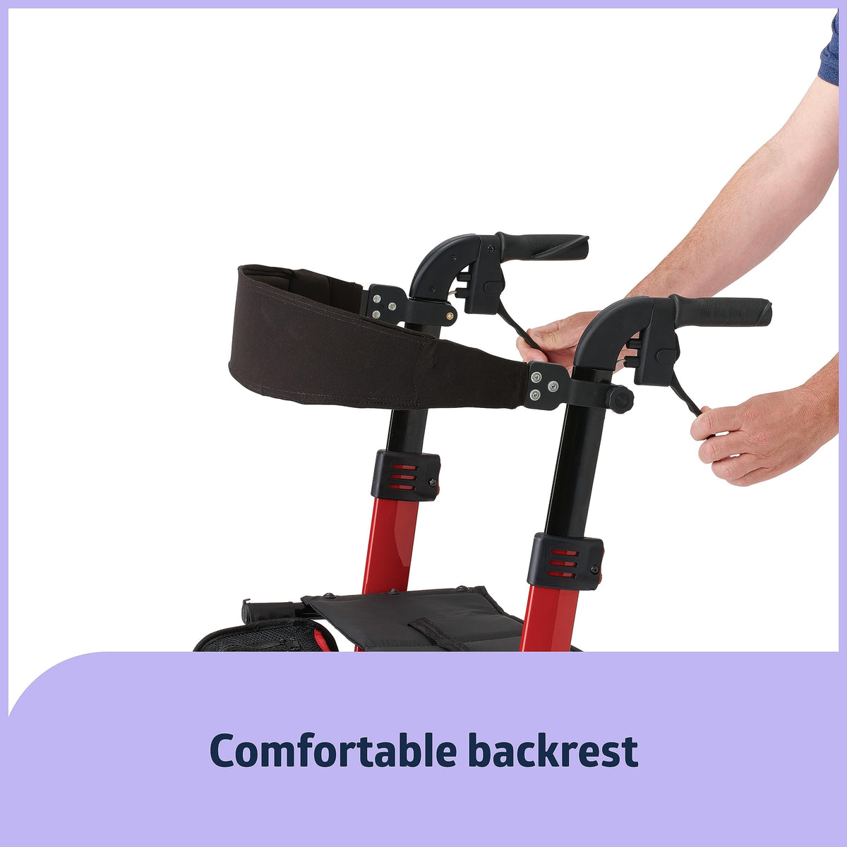 Lightweight Rollator with Backrest C213723