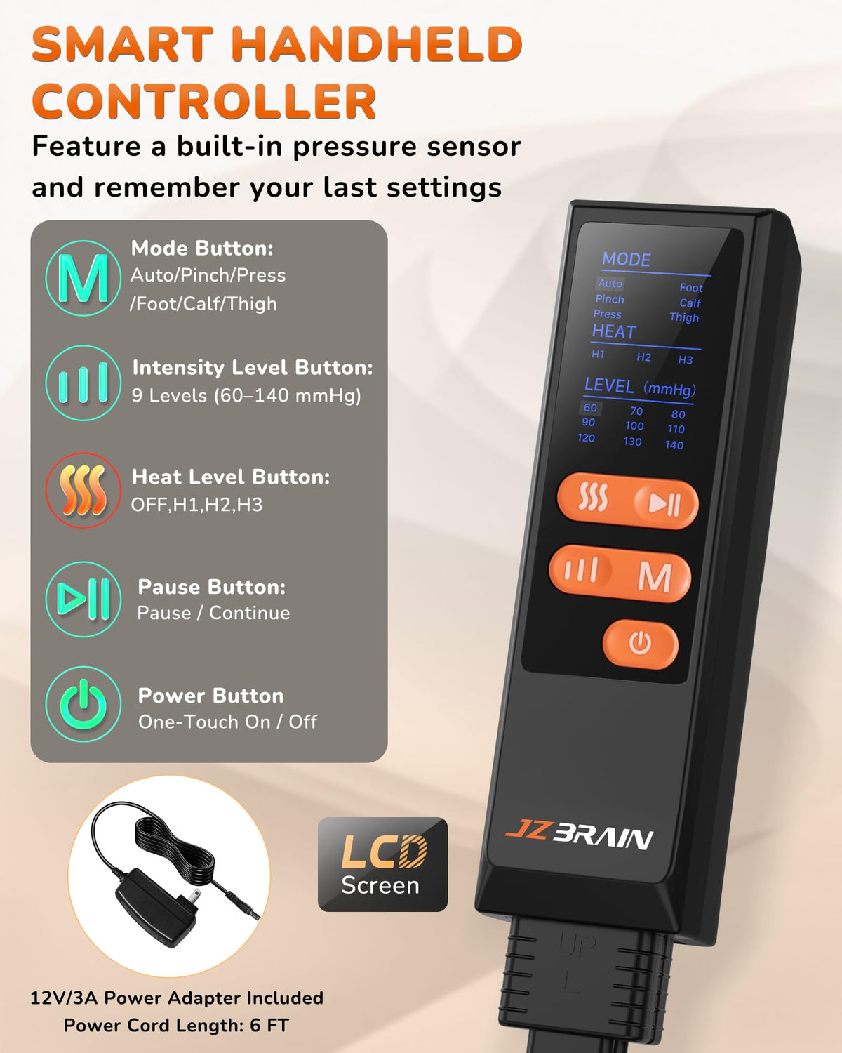 Leg Compression Massager with Heat U861