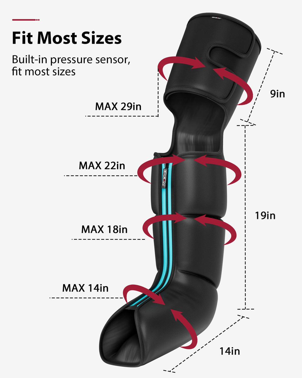 Leg Massager with Heat and Air Compression X502848