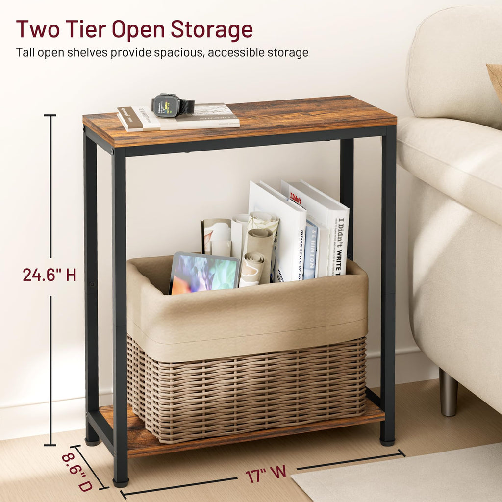 Narrow 2 Tier Side Table J74406