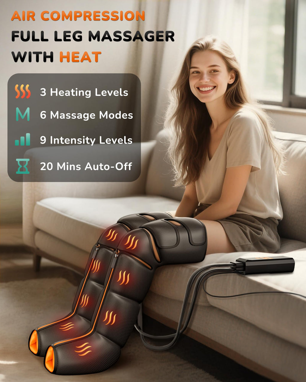 Leg Compression Massager with Heat U861