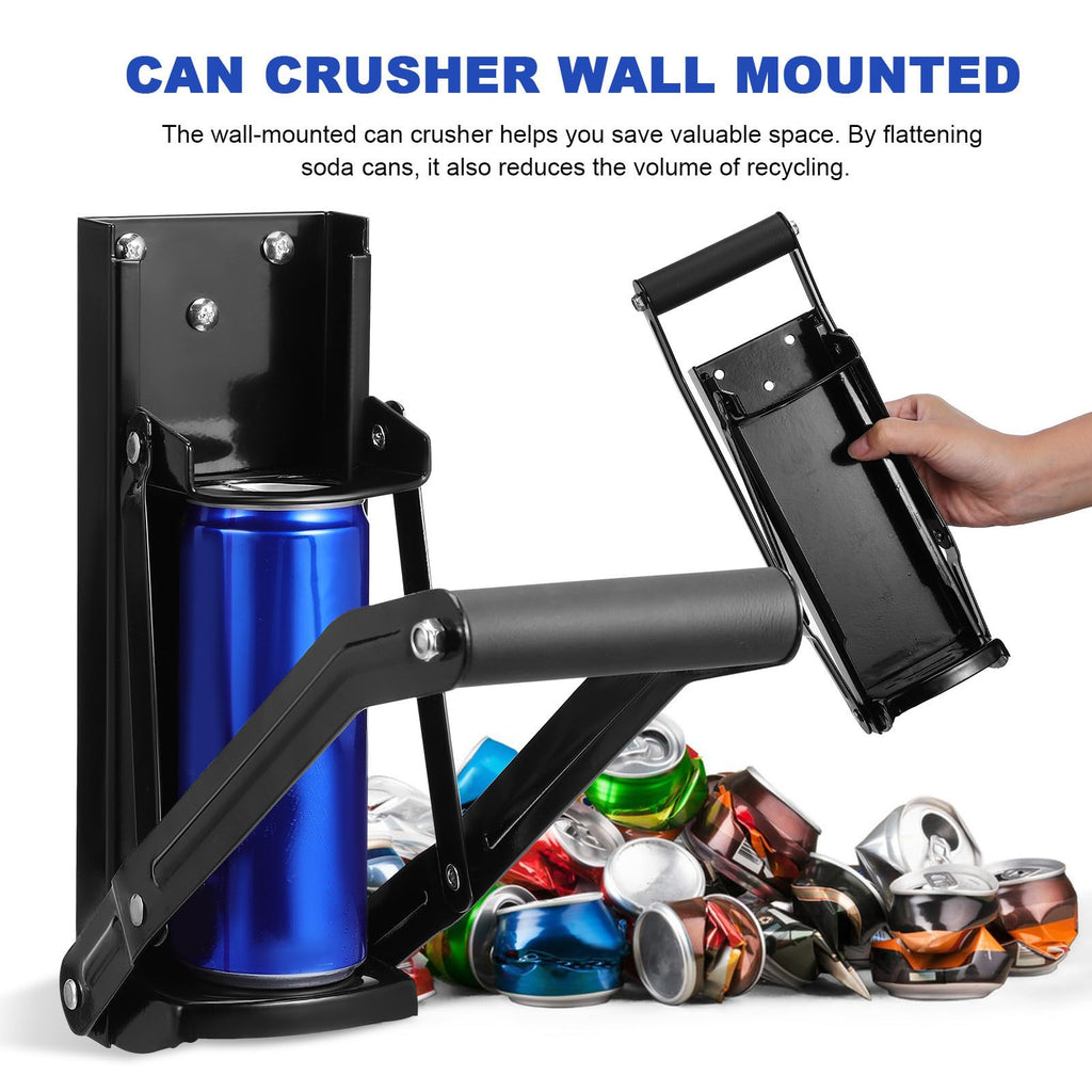 Heavy Duty Stainless Steel Wall Mounted Can Crusher Q93190