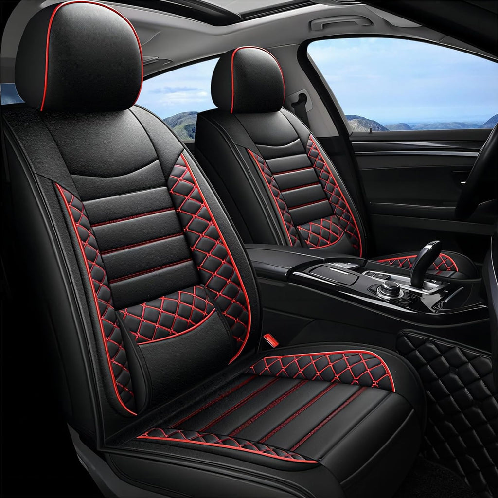 Leather 5-Seat Car Seat Covers Full Set J92038