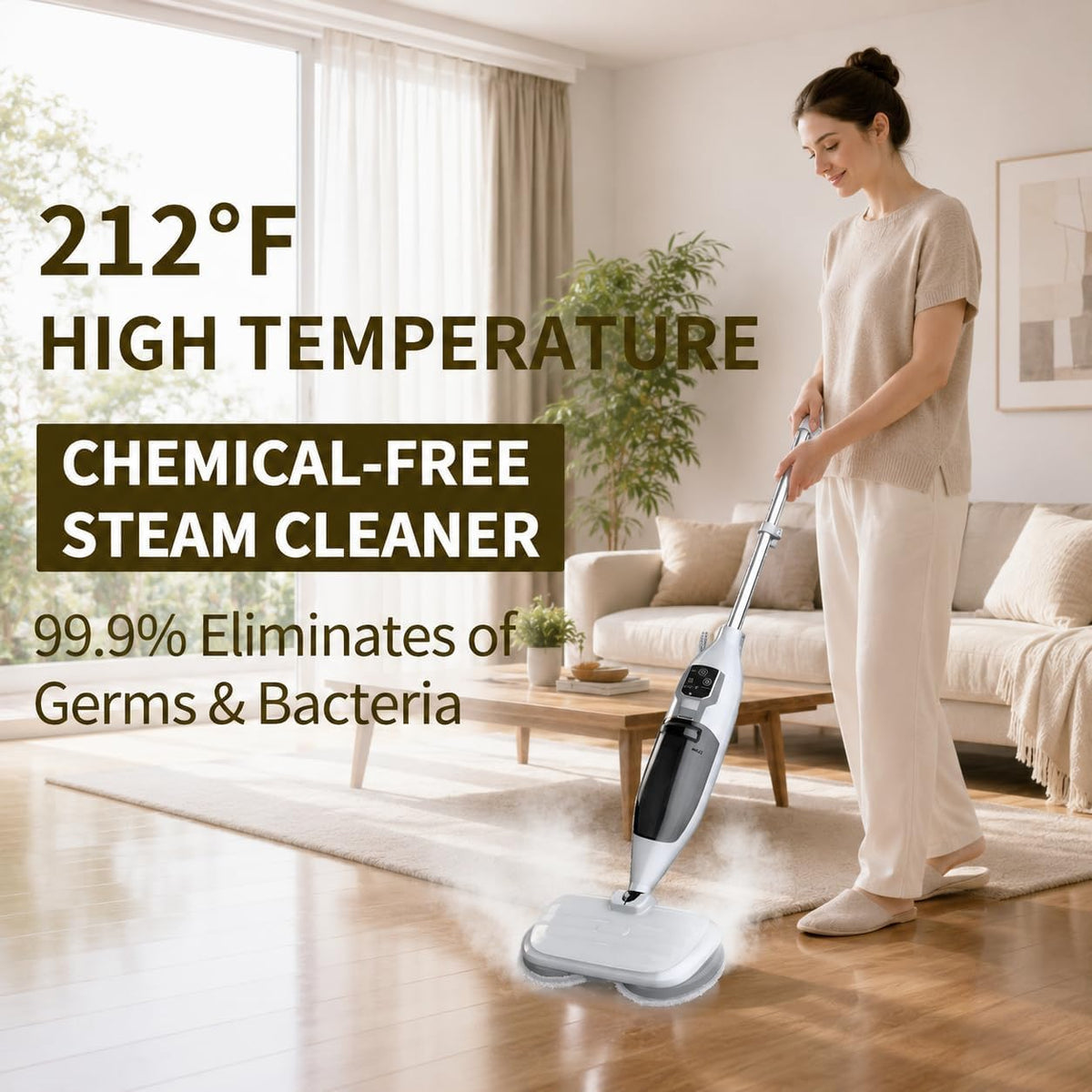 300°F Scrub & Steam Mop with 13 Accessories I654