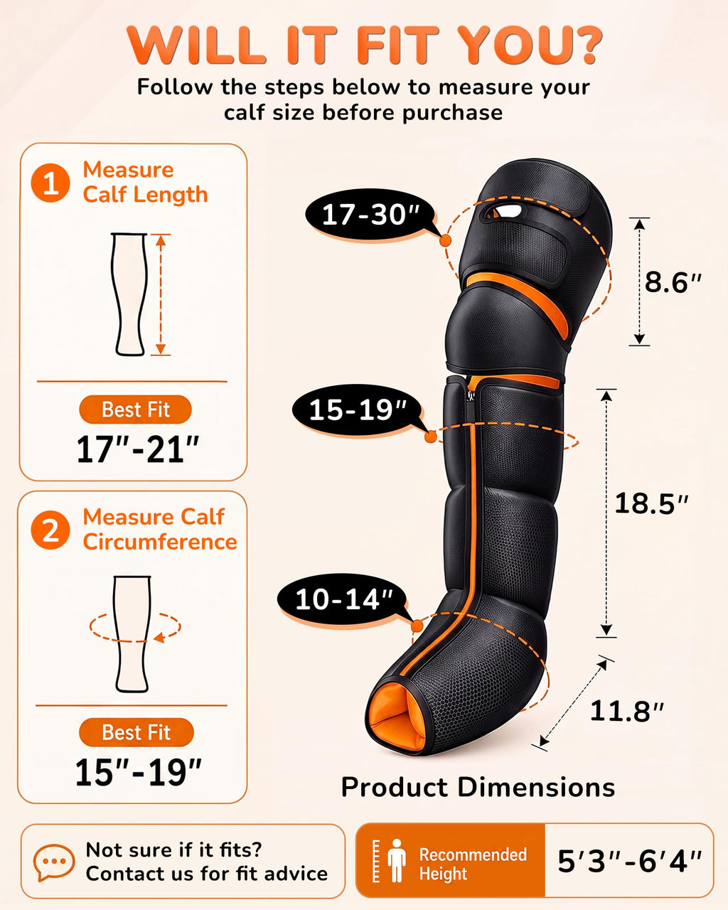 Leg Compression Massager with Heat U861