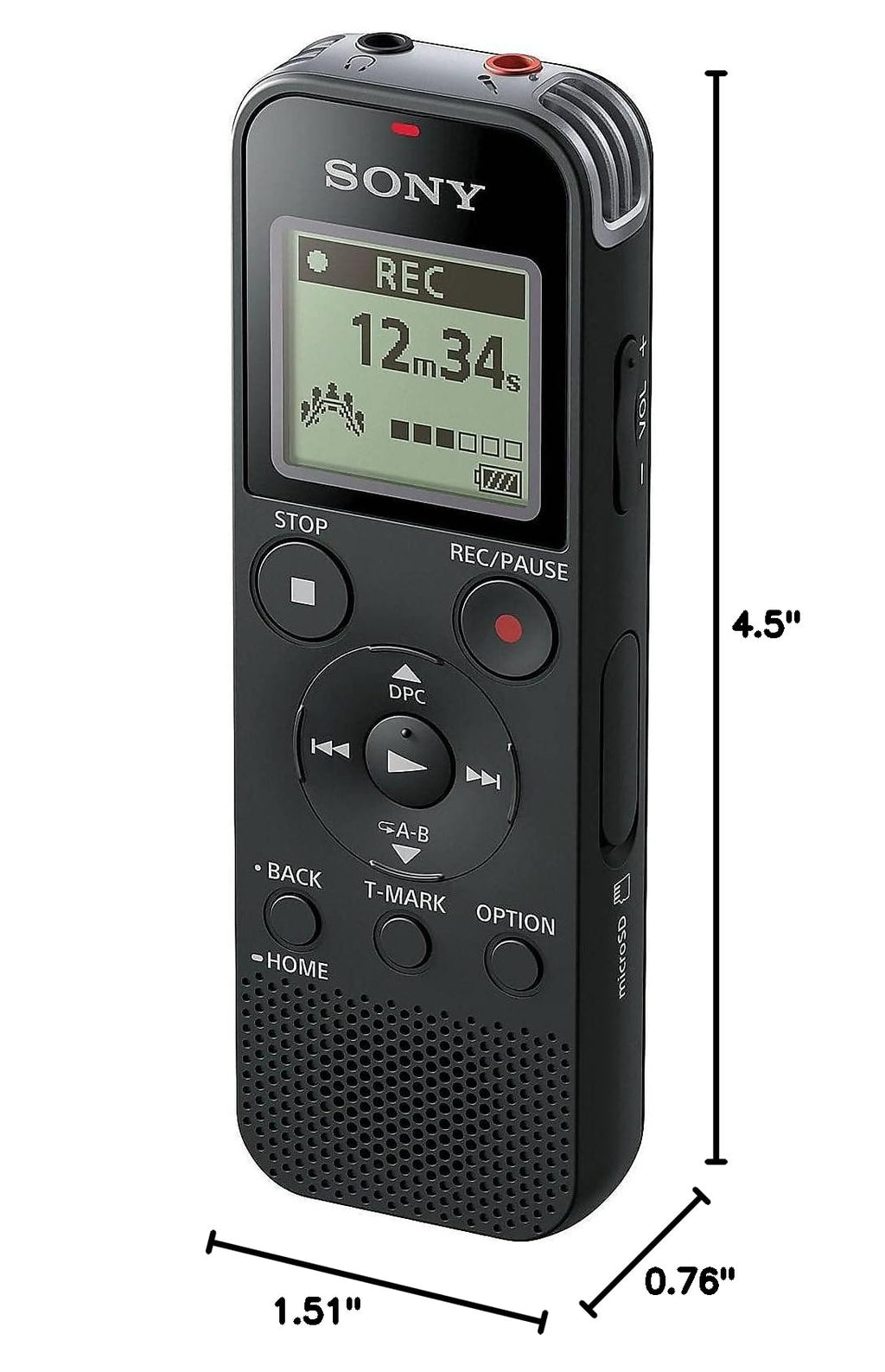 Black Digital Voice Recorder G106