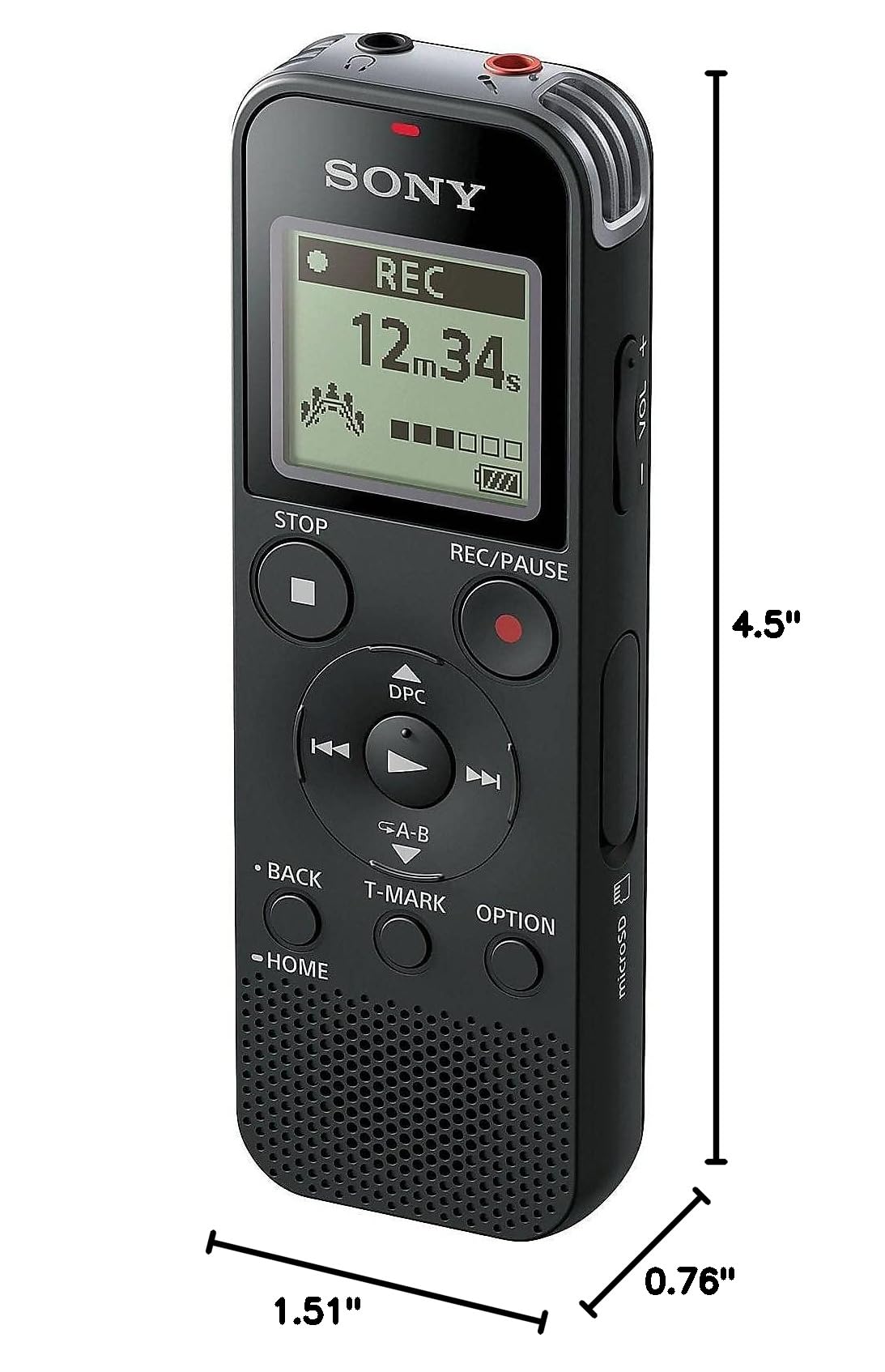 Black Digital Voice Recorder G106