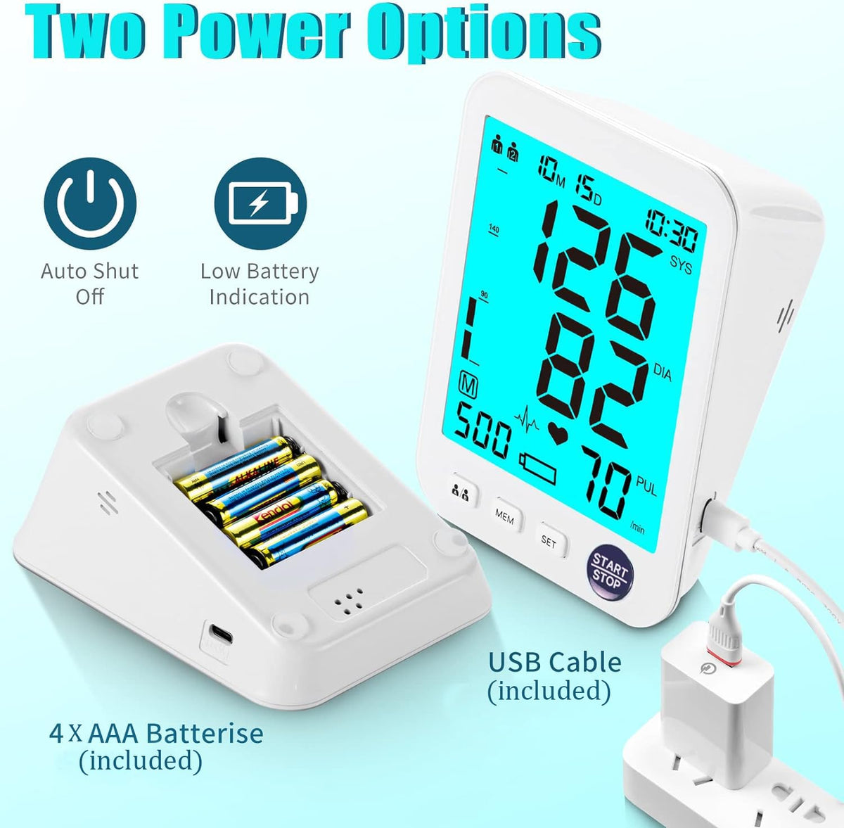 Blood Pressure Monitor 2 Cuff Sizes M65555