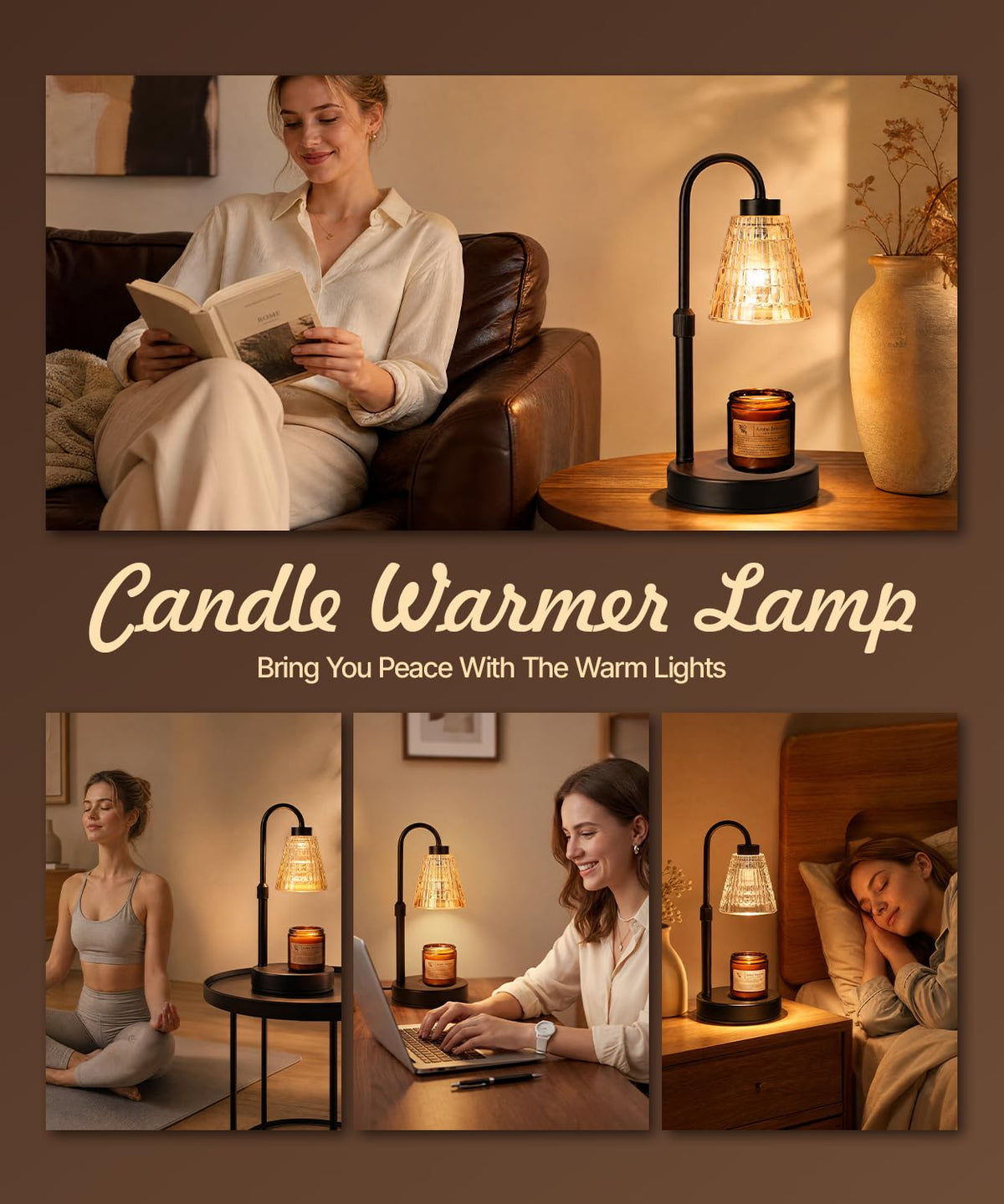 Candle Warmer Lamp with Timer Dimmer W316420