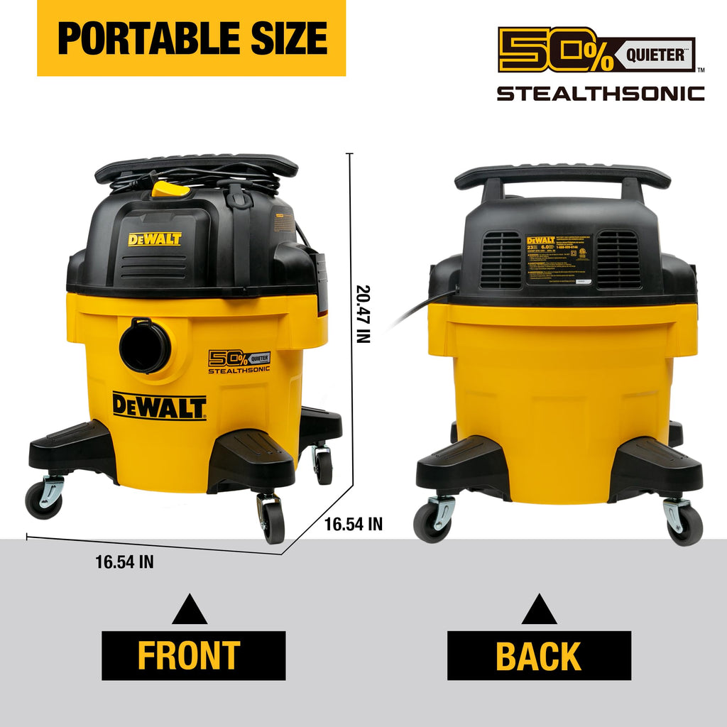 6 Gal 5 HP Quiet Wet and Dry Shop Vacuum E77148