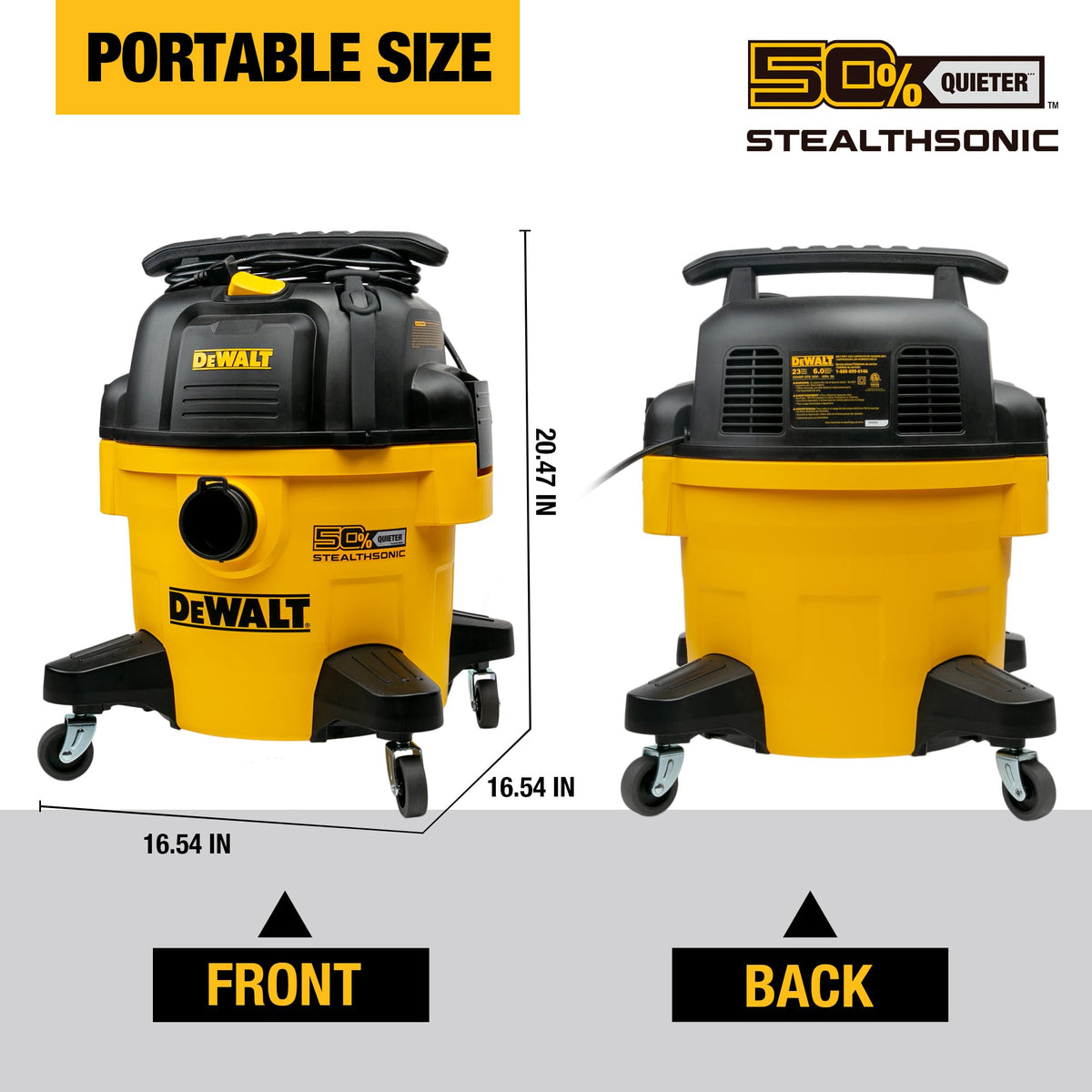 6 Gal 5 HP Quiet Wet and Dry Shop Vacuum E77148