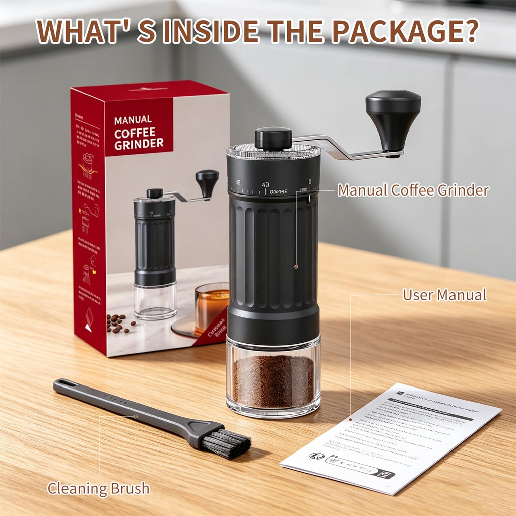 Manual Coffee Grinder 40 Adjustable Settings Q315825