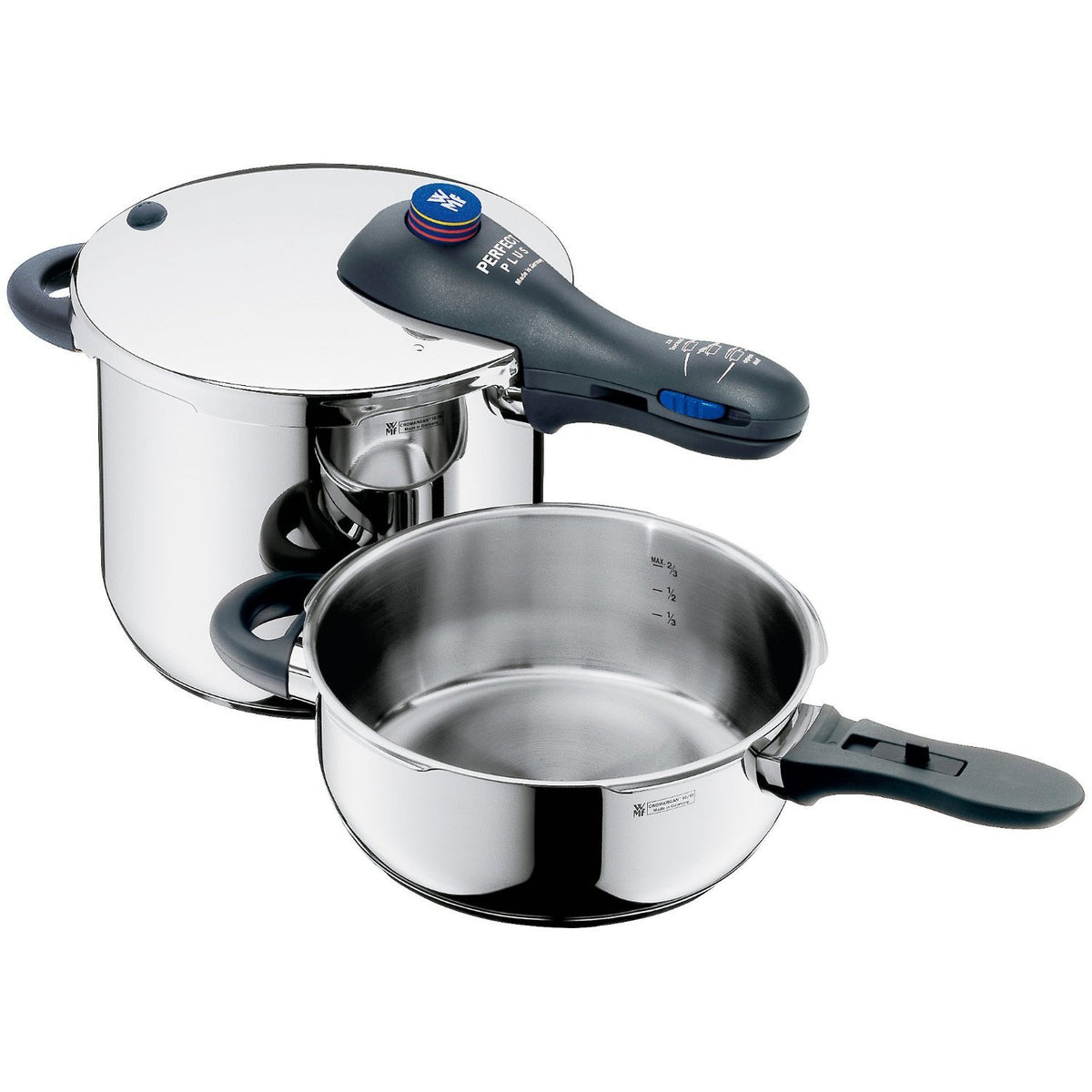 6-1/2-liter & 3-liter Stainless-Steel Pressure Cookers E974239