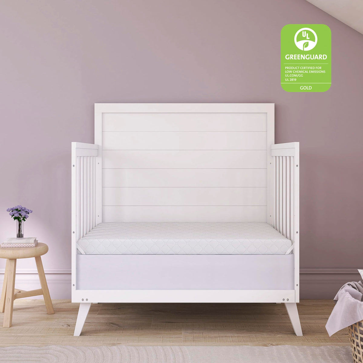 2-in-1 Mini Crib Mattress, Dual-Sided Waterproof Q208800