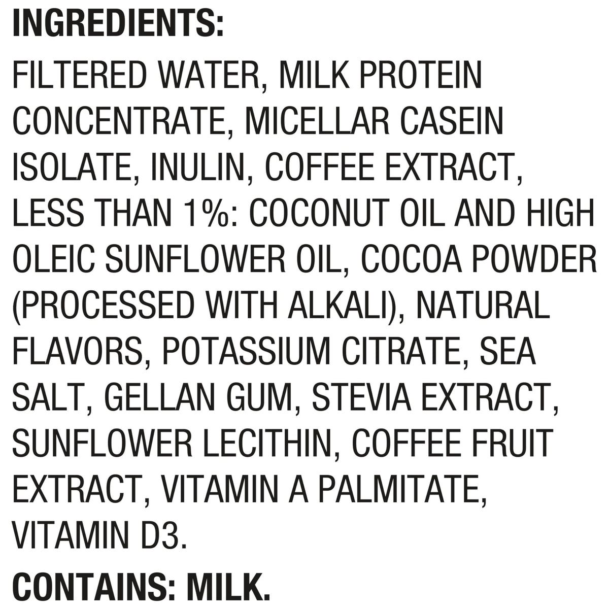 30g Protein Shake, Mocha Latte, 5g Prebiotic Fiber, 12 fl oz Bottle, 12 Count O303637