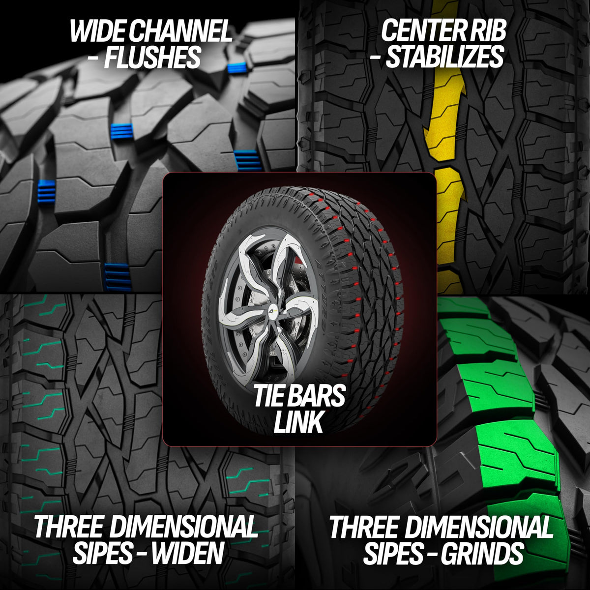 All-Terrain Off-Road Radial Tire 275/60R20 116T XL P1840