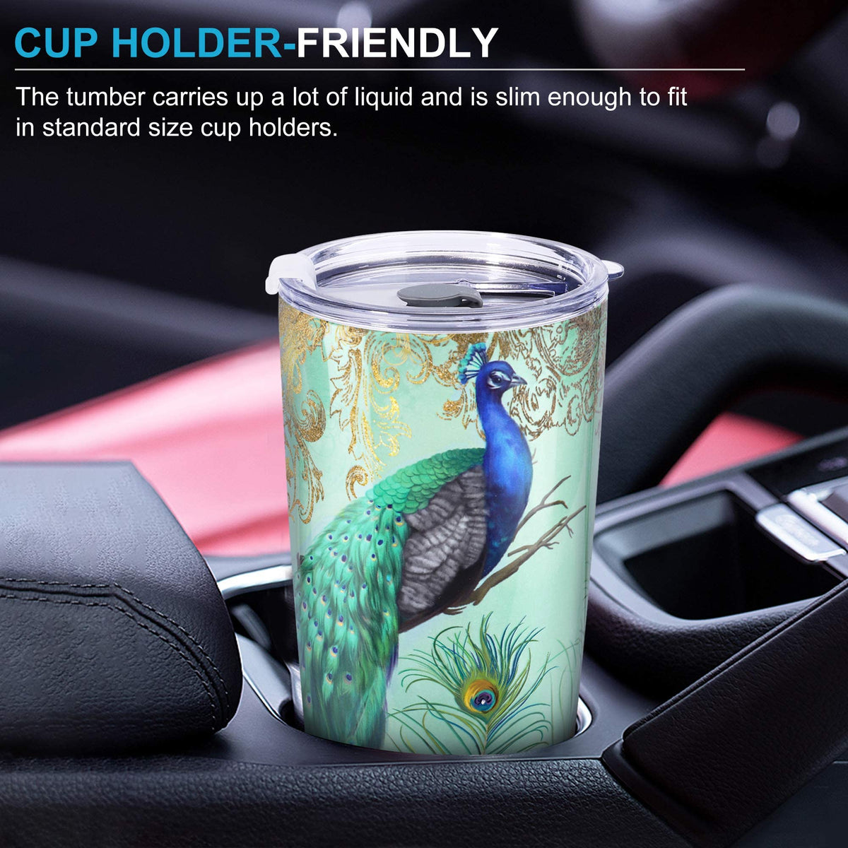 20 oz Insulated Stainless Steel Tumbler with Straw Lid S62388