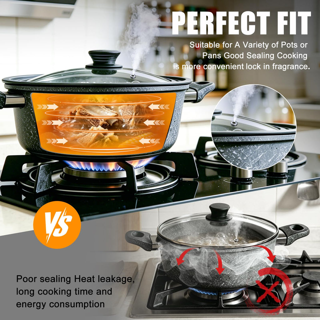 Tempered Glass Universal Lid for Pots, Pans and Skillets B7269