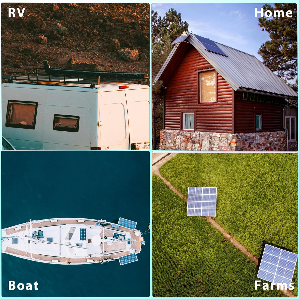 120 Watt 12Volt Solar Panel Starter Kit V614
