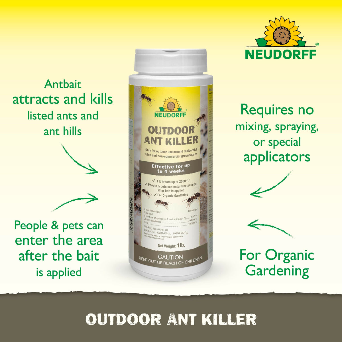 Outdoor Ant Bait Granules 1 LB M616120
