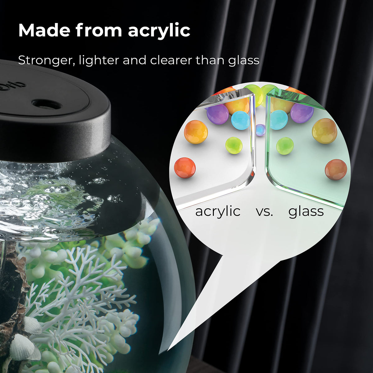 15 Acrylic Aquarium with White LED Lights I735656