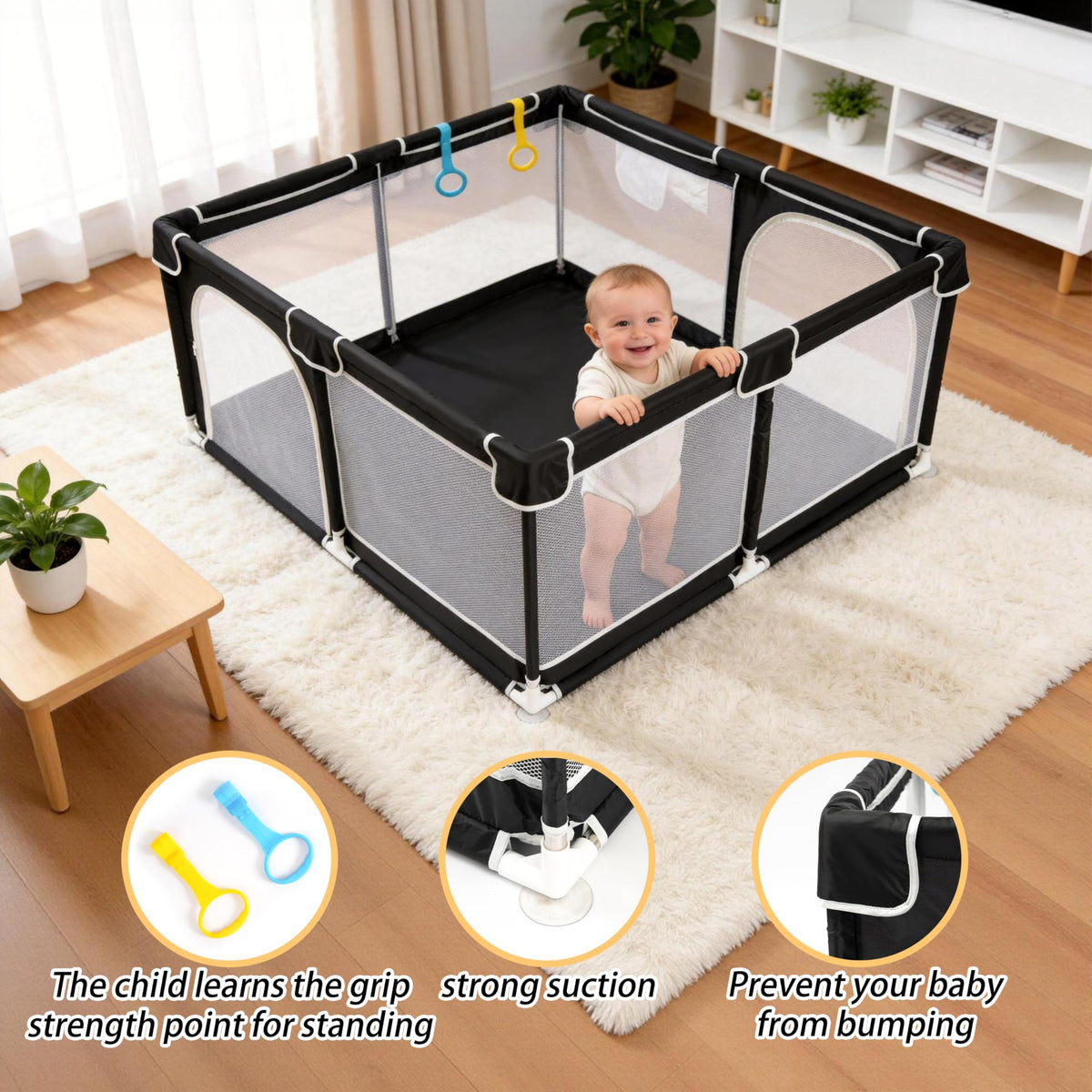 50x50 Breathable Mesh Baby Playpen P9108
