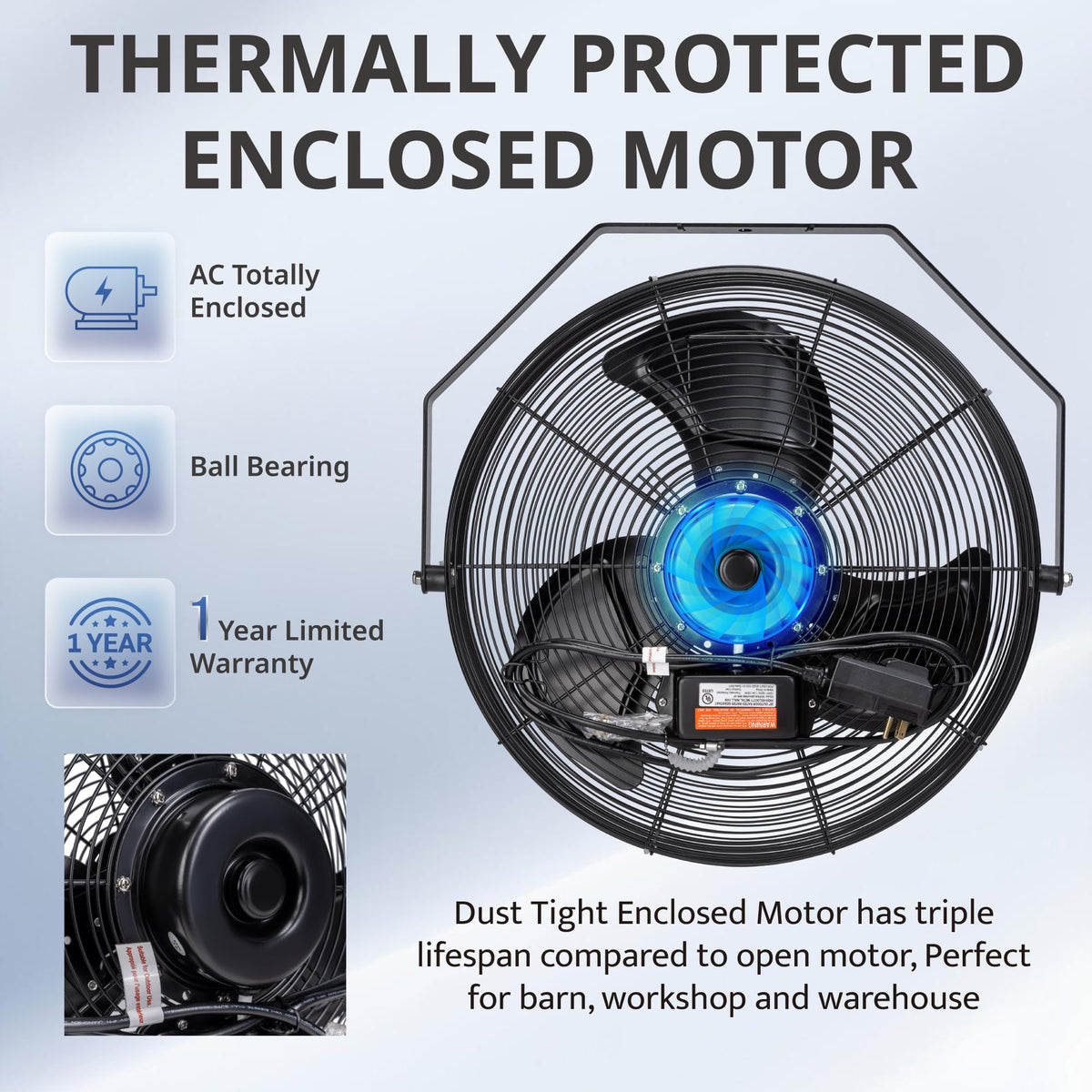 20-Inch High Velocity Outdoor Wall Fan C3228