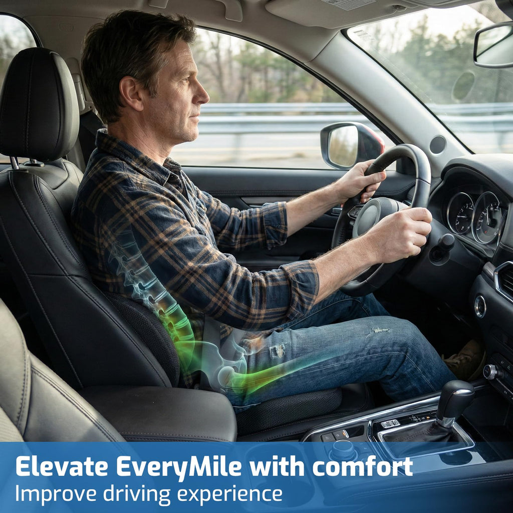 Ergonomic Seat Cushion with Lumbar Support Pillow S147