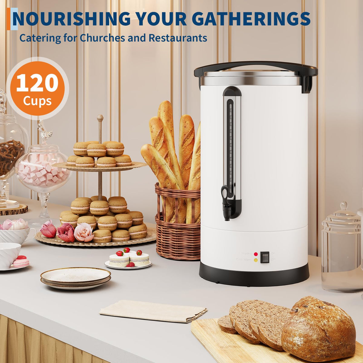 18L Stainless Steel Insulated Electric Coffee Urn M999