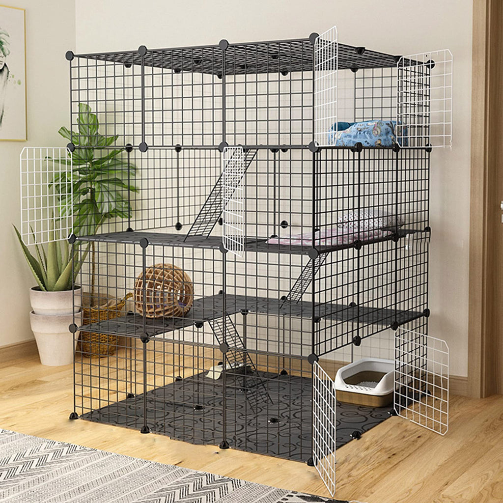 Metal Wire Small Animal Cage 111 * 111 * 146cm G545