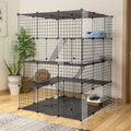 Metal Wire Small Animal Cage 111 * 111 * 146cm G545