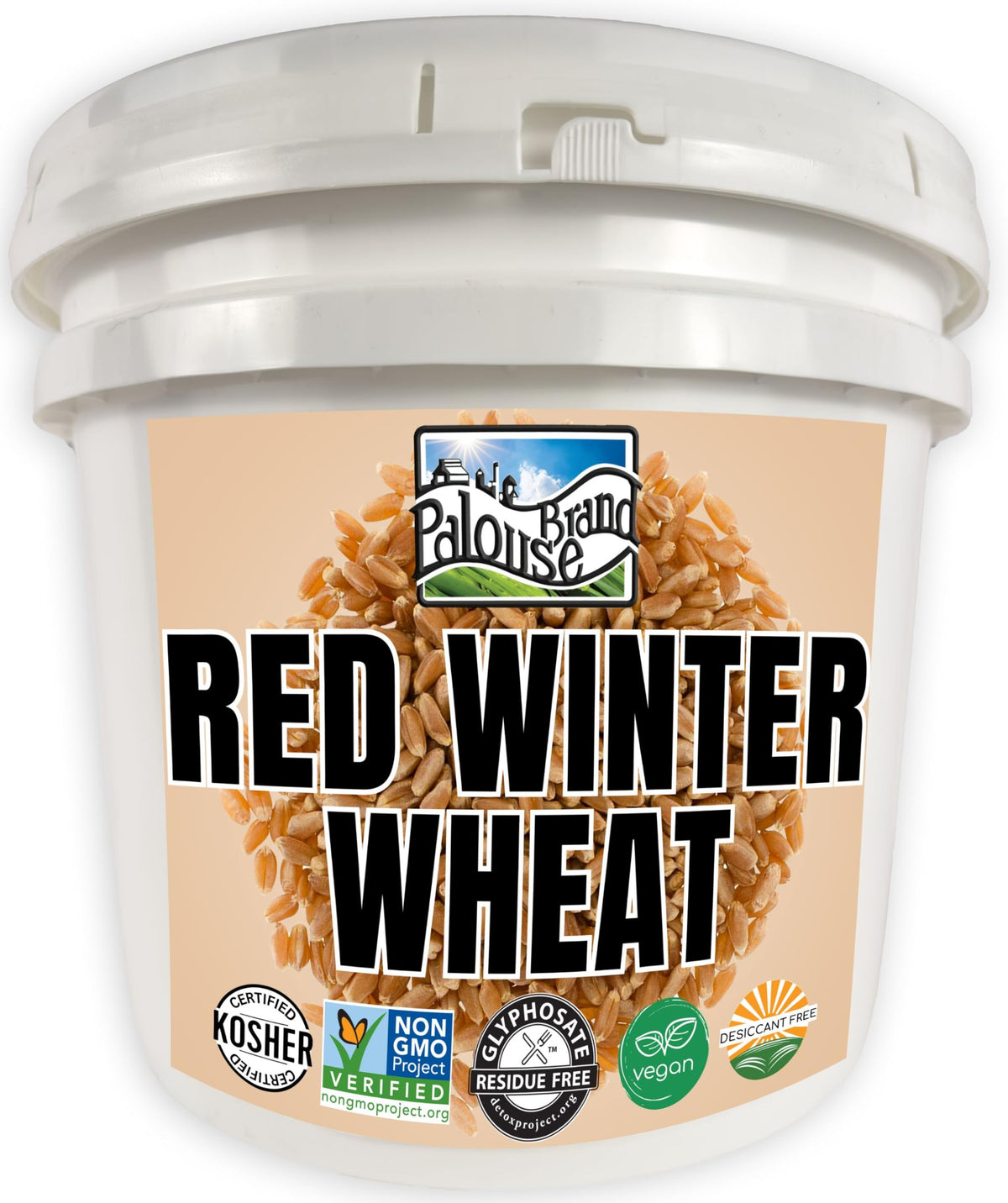 Hard Red Winter Wheat Berries 25 LBS Bucket Q646996