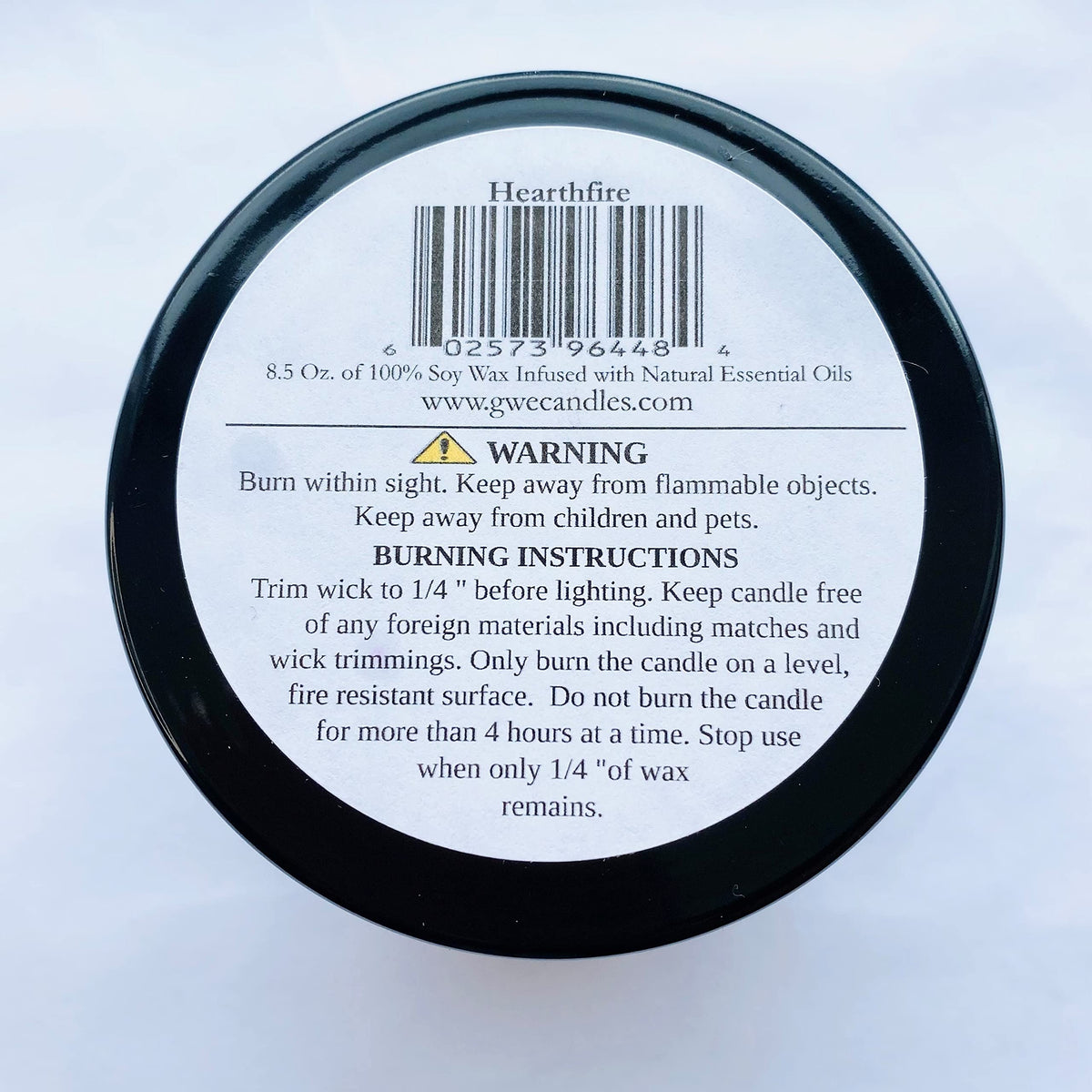 Sandalwood Scented Soy Candle with Wood Wick Z242