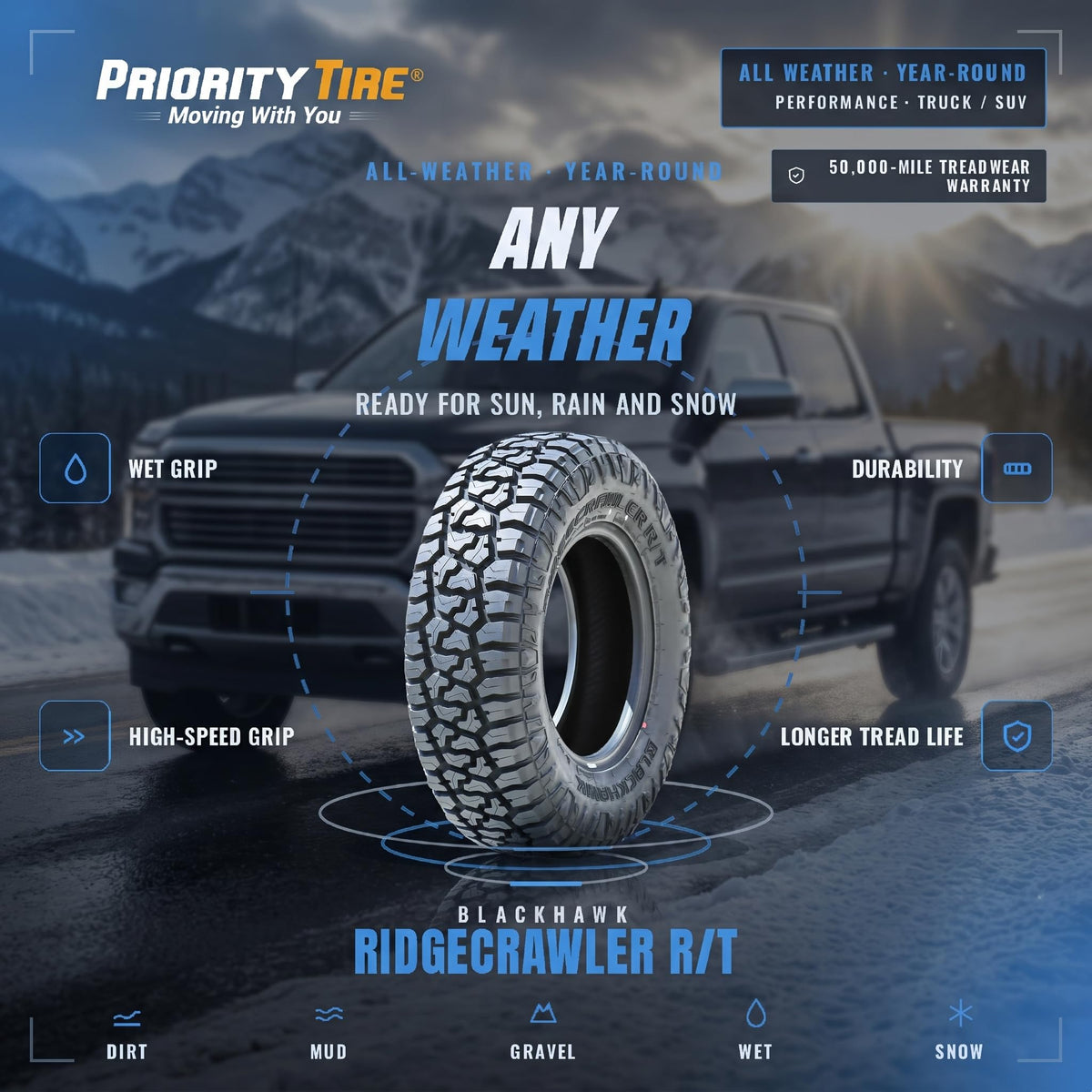 275/60R20 116T XL 20 inch Tire X5822