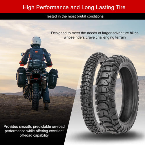 150/70B-17 Adventure Motorcycle Tire Q495