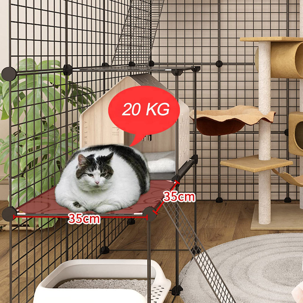 Metal Wire Small Animal Cage 111 * 111 * 146cm G545