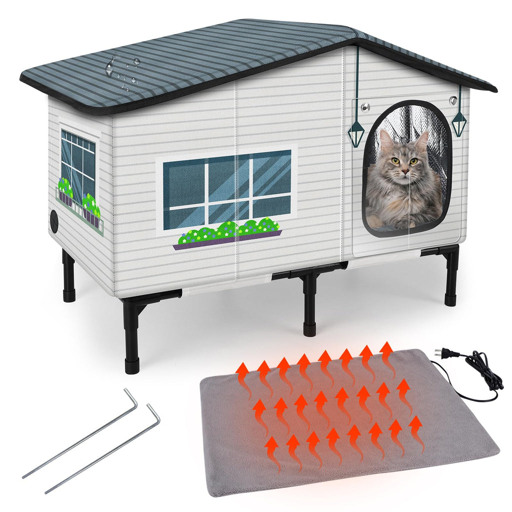 Weatherproof Heated Insulated Cat House P149