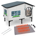Weatherproof Heated Insulated Cat House P149