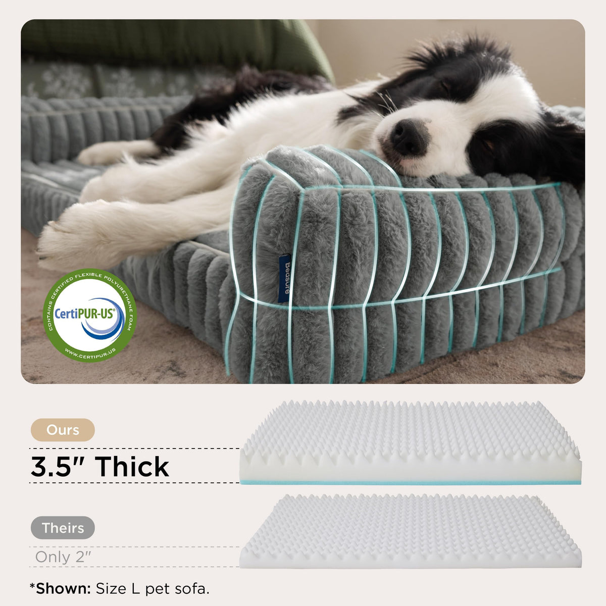 Memory Foam Orthopedic Dog Beds Large Sized Dog 35" T13372